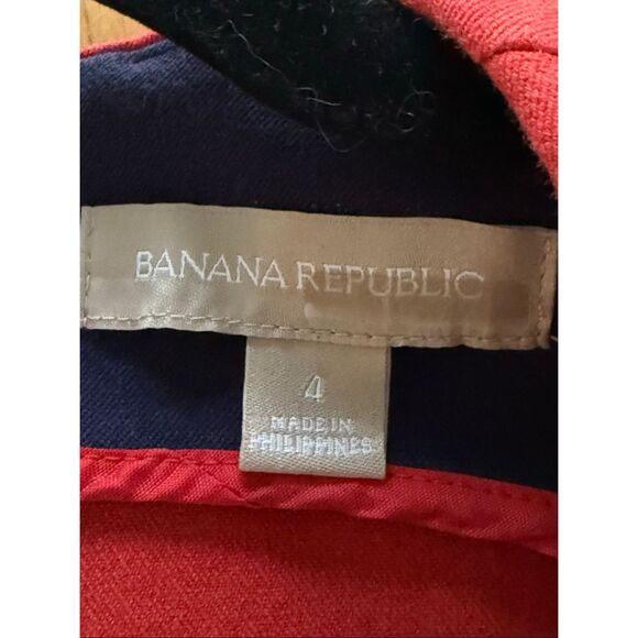 Banana Republic Red Short-Sleeve Sheath Dress - Size 4 - Picture 11 of 12